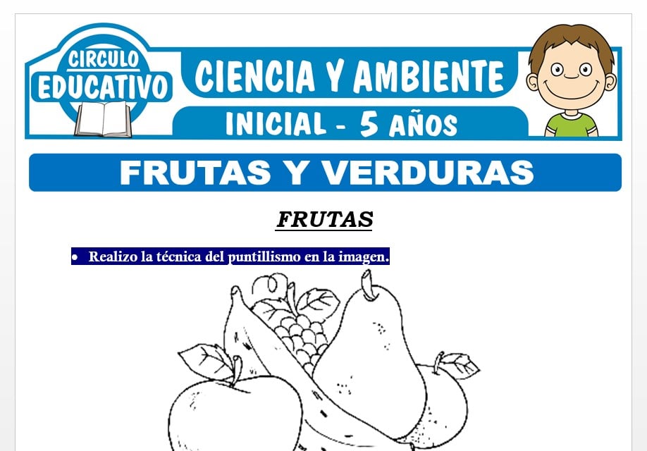 Actividades sobre Frutas y Verduras para Niños de Cinco Años