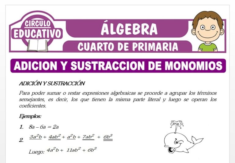 ᐈ Álgebra para Cuarto de Primaria – 18 Fichas GRATIS