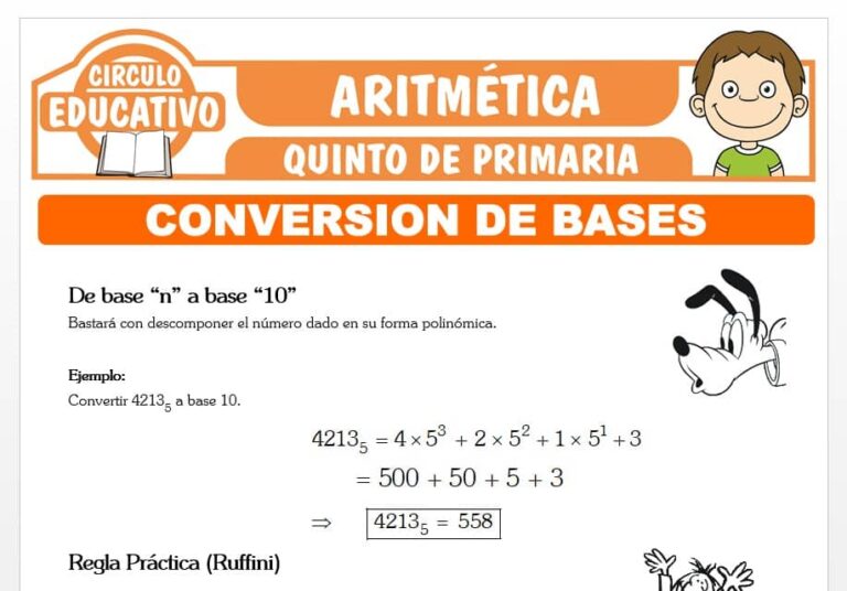 ᐈ Aritmética para Quinto de Primaria – 29 Fichas GRATIS
