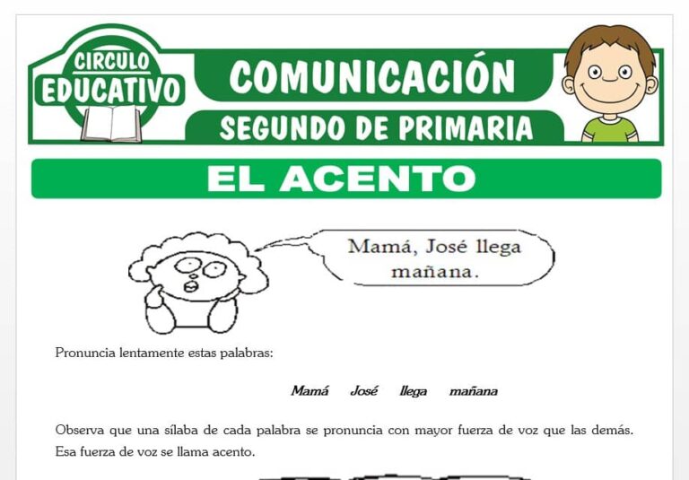 El Acento para Segundo de Primaria – Fichas GRATIS