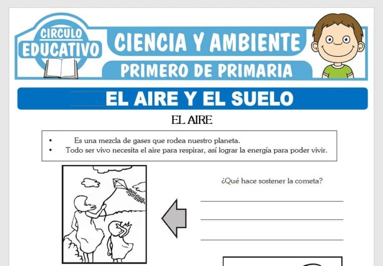 El Aire y el Suelo para Primero de Primaria – Fichas GRATIS