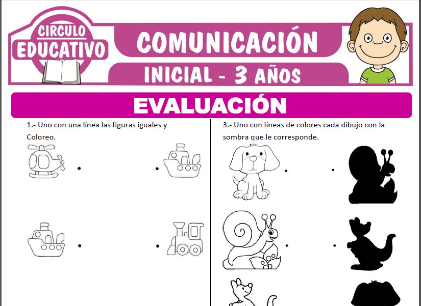 Evaluación de Comunicación para niños de 3 años