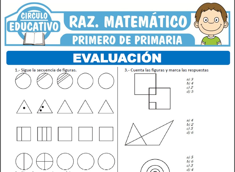 Evaluación de Razonamiento Matemático para Primero de Primaria