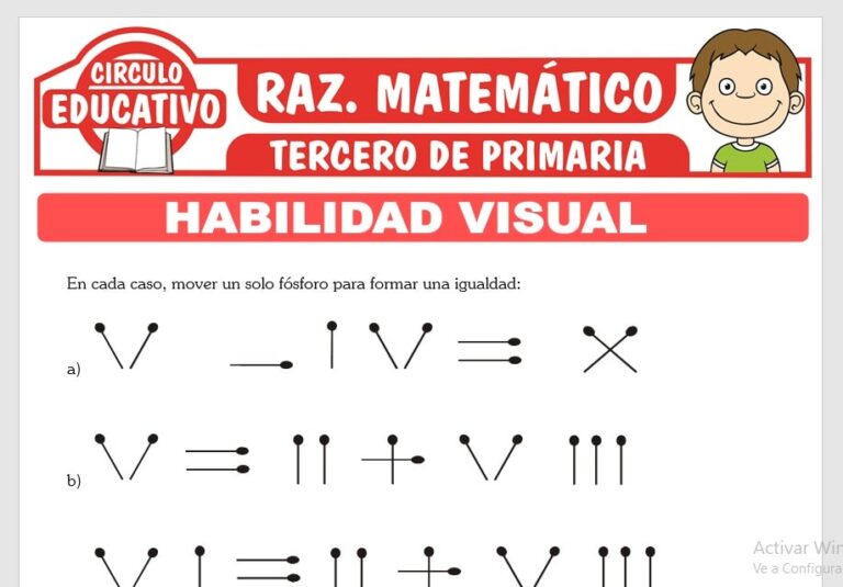 ᐈ Razonamiento Matemático para Tercero de Primaria – 19 Fichas