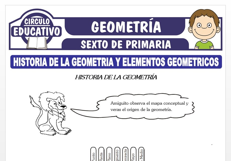 Historia de la Geometría y Elementos Geométricos para Sexto de Primaria