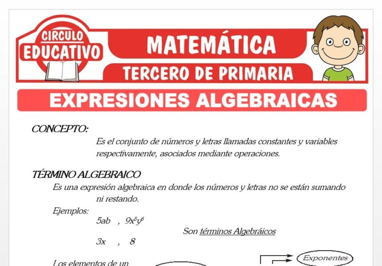 Introducción a las Expresiones Algebraicas para Tercero de Primaria ...