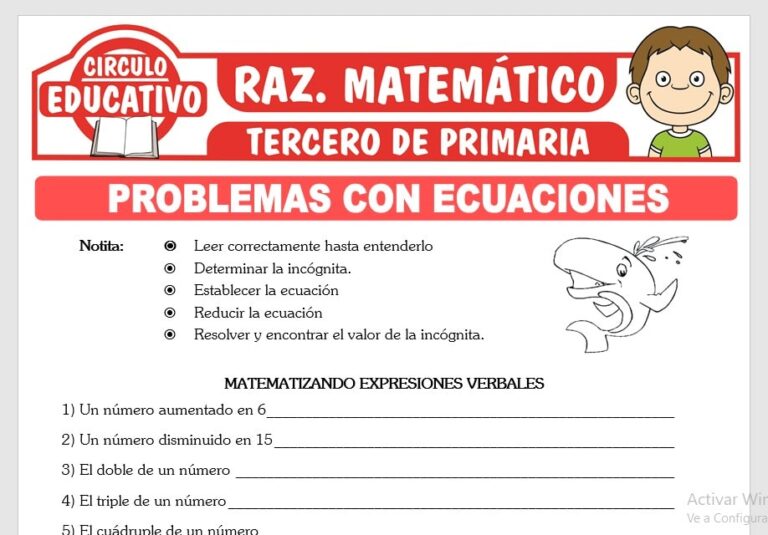 ᐈ Razonamiento Matemático para Tercero de Primaria – 19 Fichas