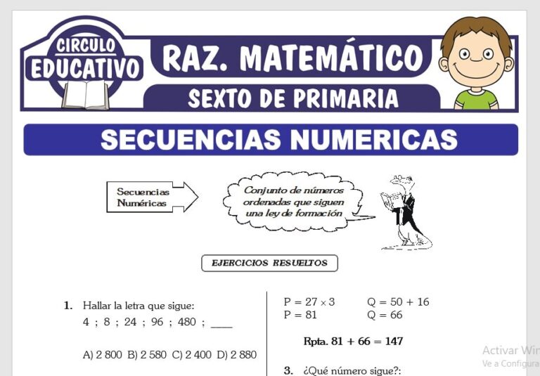 Como Resolver Problemas De Secuencias Numericas