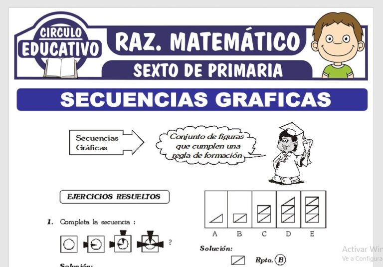 Secuencias Graficas para Sexto de Primaria – Fichas GRATIS